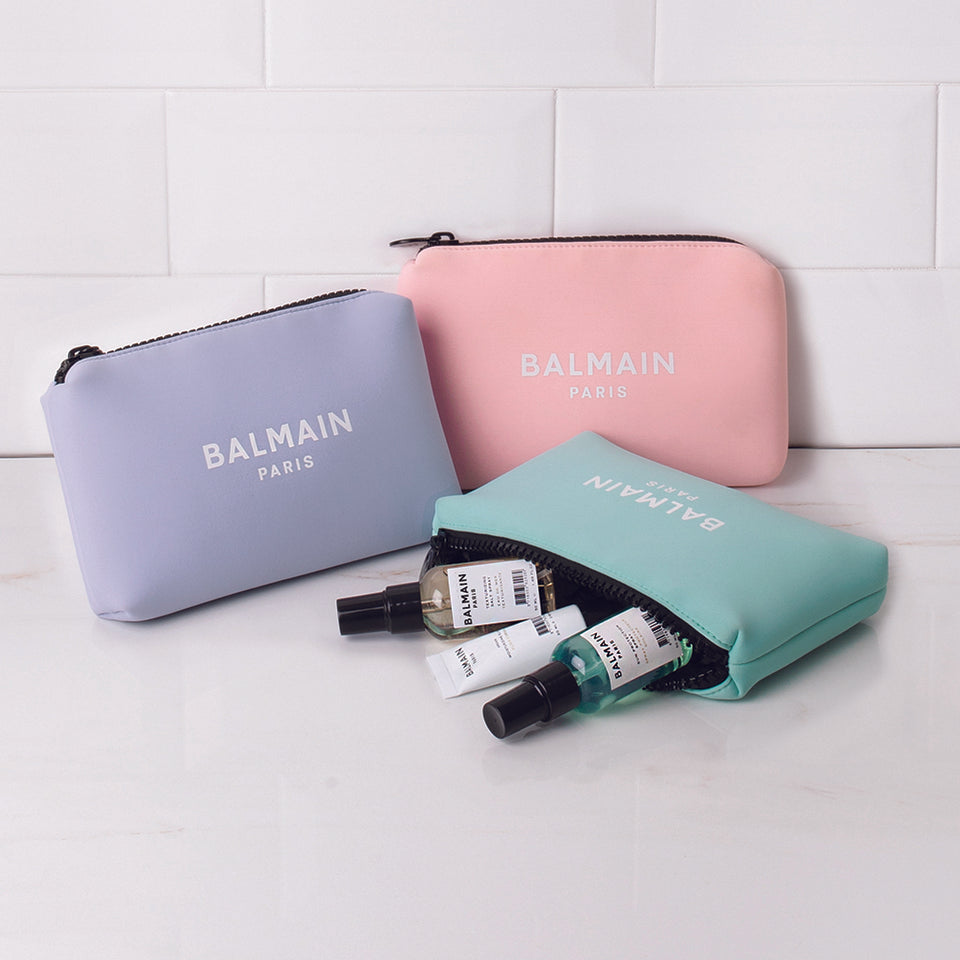 BALMAIN LAVENDAR COSMETIC BAG (Limited Edition SS20)