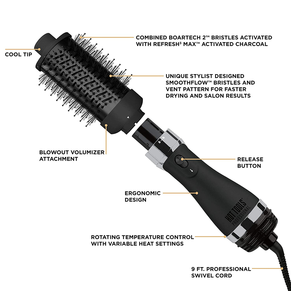 SMALL GOLD VOLUMISER BLOW DRY BRUSH