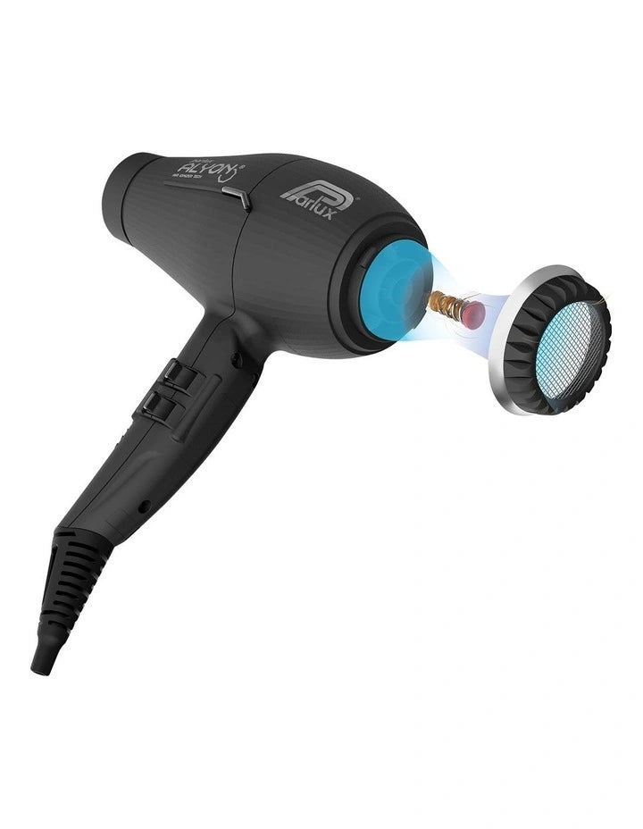 Parlux Alyon Air Ionizer 2250 Tech Hair Dryer Black