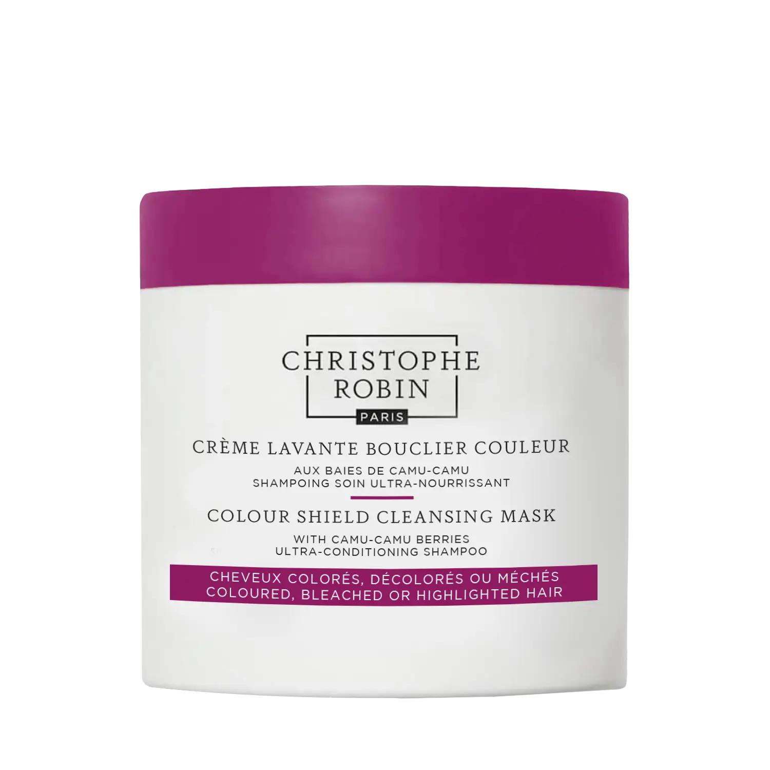 Christophe Robin Colour Shield Cleansing Mask With Camu-Camu Berries 250ml