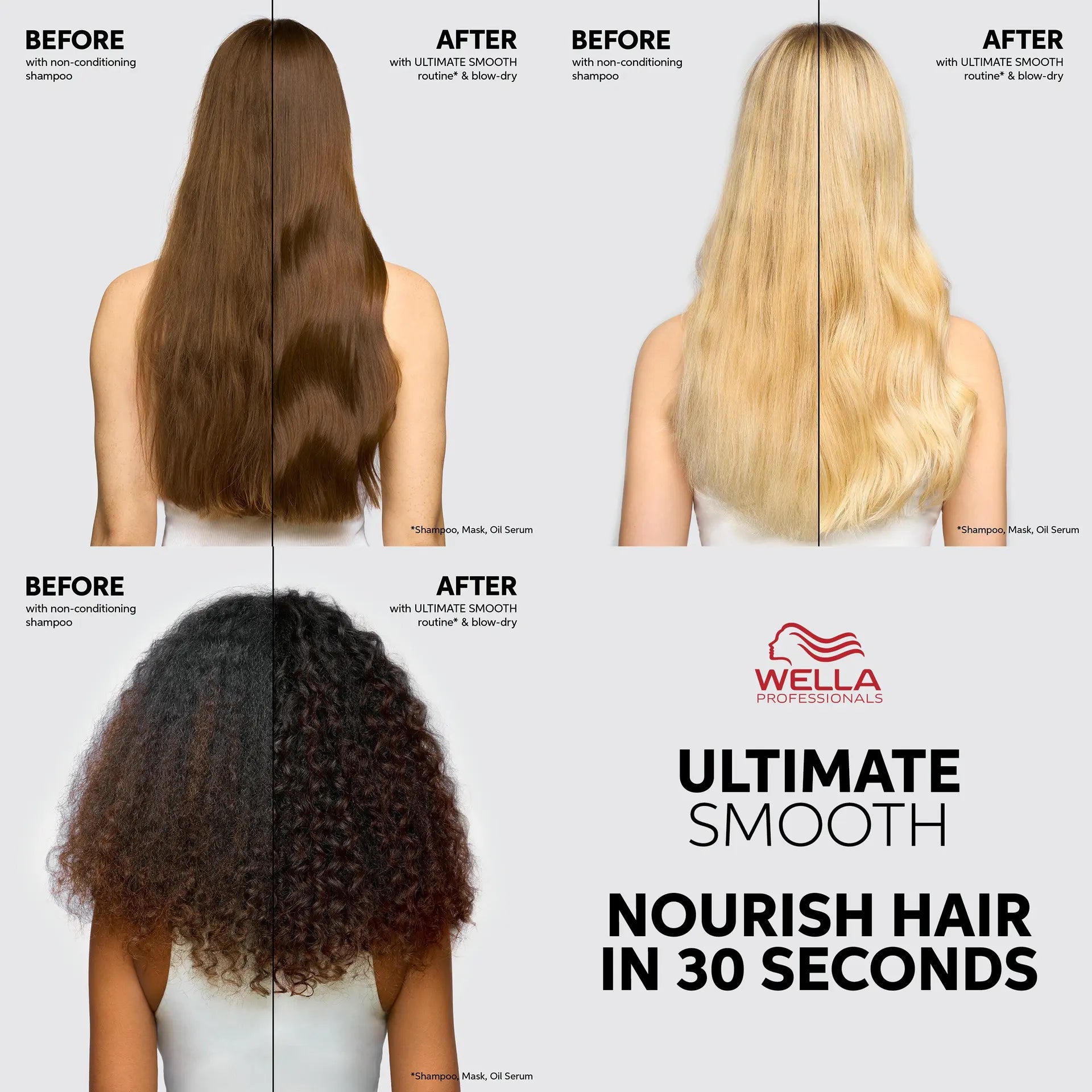 Wella Ultimate Smooth Quad with Serum Bundle