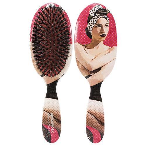BRUSHWORX Artist & Models Oval Dressing Brush - Miss Be Bop