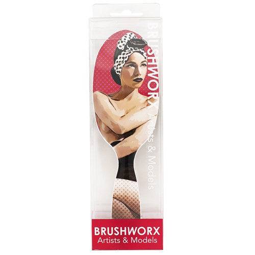 BRUSHWORX Artist & Models Oval Dressing Brush - Miss Be Bop