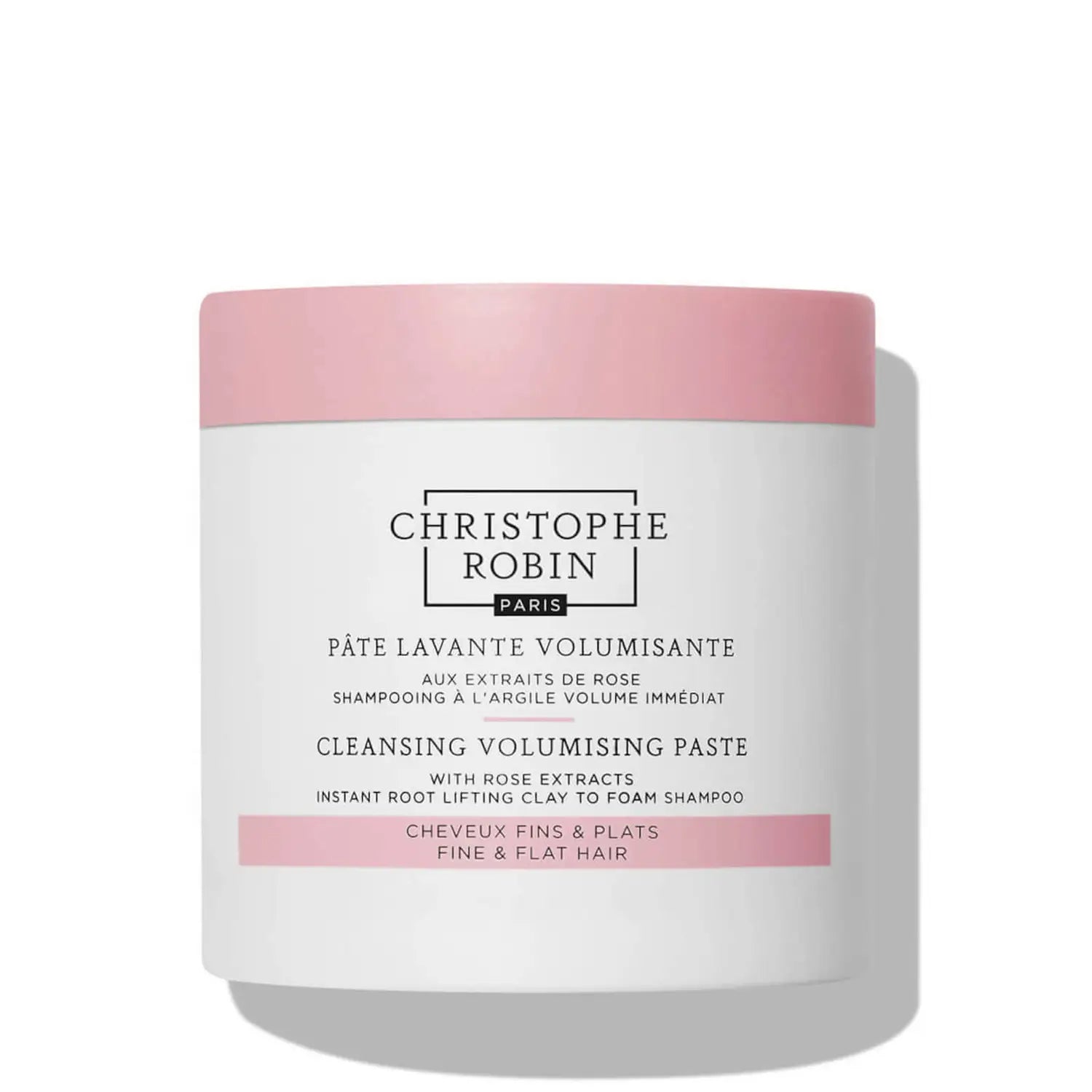 CHRISTOPHE ROBIN Cleansing volumizing paste with pure rassoul clay and rose extracts 250ml