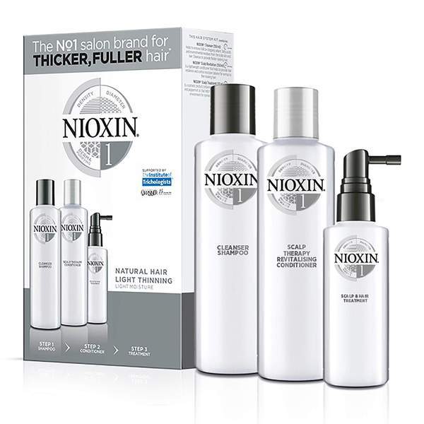 Nioxin System 1 Trial Kit for Natural Hair with Light Thinning